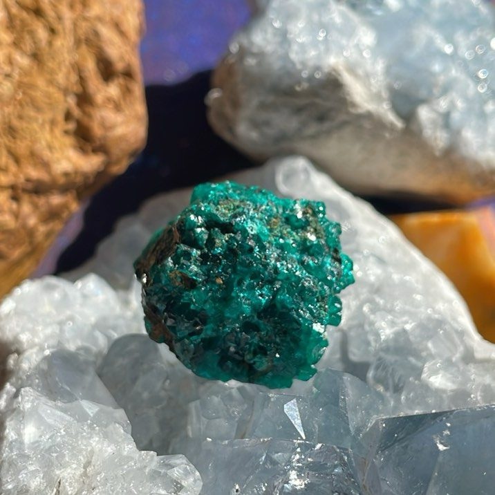 Spécimen de dioptase - Spécial, Rare Spécimen de dioptase - Spécial, Rare