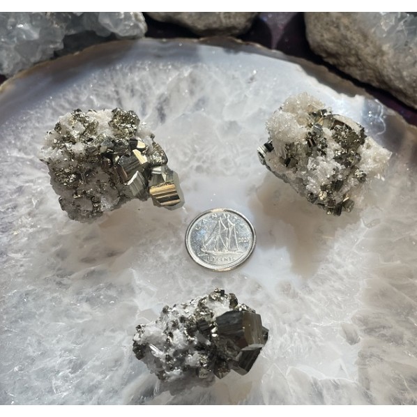 Quartz avec spécimen de pyrite Quartz avec spécimen de pyrite