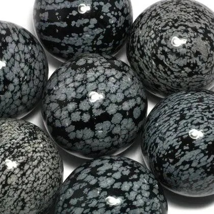 Snowflake Obsidian Sphere ~ Clarity, Intuition, Past Life Work Snowflake Obsidian Sphere ~ Clarity, Intuition, Past Life Work