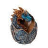 Blue & Gold Hatching Dragon Figurine