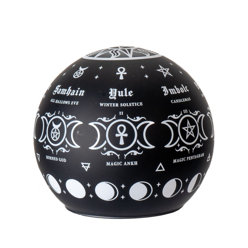 Pagan Wheel Of The Year Globe - LED Light Pagan Wheel Of The Year Globe - LED Light