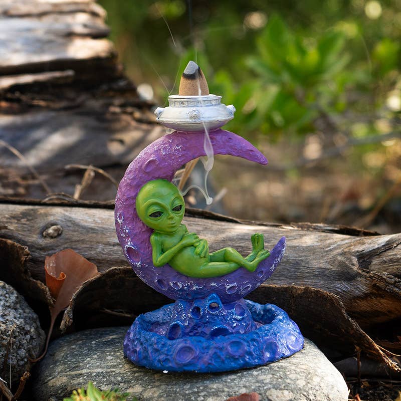 Alien on The Moon - Backflow Incense Burner Alien on The Moon - Backflow Incense Burner