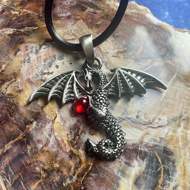 Draco & Red Jewel Pendant