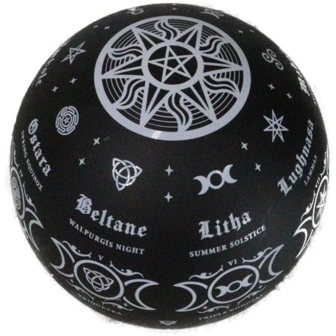 Pagan Wheel Of The Year Globe - LED Light Pagan Wheel Of The Year Globe - LED Light
