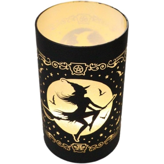 Sorcière au clair de lune - Lanterne LED Sorcière au clair de lune - Lanterne LED