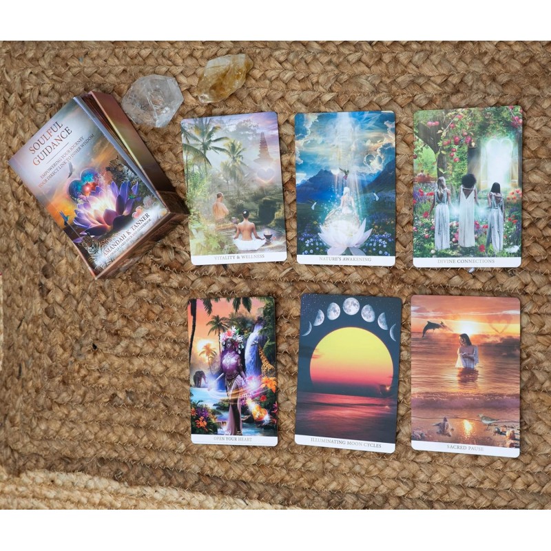 Soulful Guidance 53-Oracle Card Deck & Guidebook - Amandah K Tanner Soulful Guidance 53-Oracle Card Deck & Guidebook - Amandah K Tanner