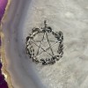 Floral Pentacle Pendant, Sterling