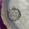 Floral Pentacle Pendant, Sterling
