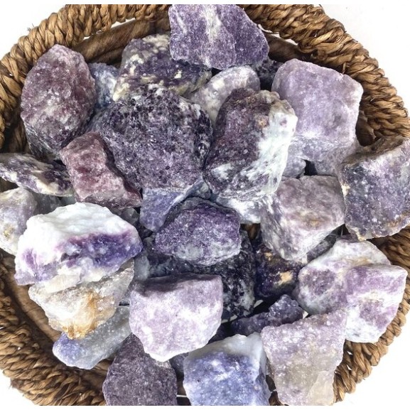 Lepidolite, Raw Lepidolite, Raw