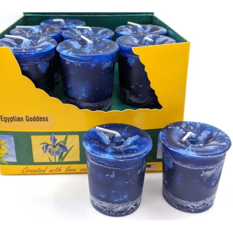 Bougie votive : déesse égyptienne Bougie votive : déesse égyptienne