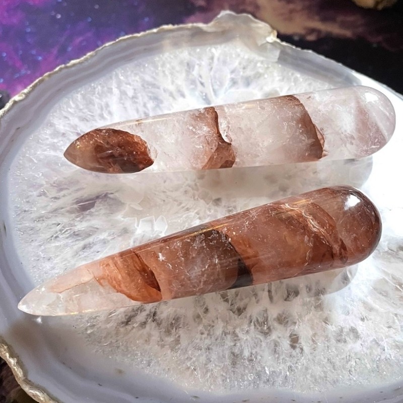 Baguette de quartz aux fraises Baguette de quartz aux fraises