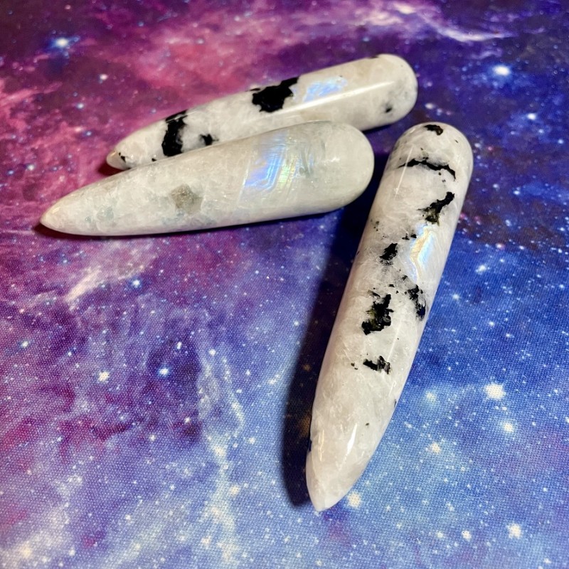 Baguette de pierre de lune bleue Baguette de pierre de lune bleue