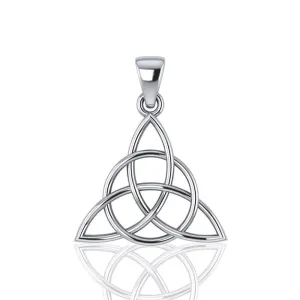 Triquetra Pendant, Sterling Silver, Lg 