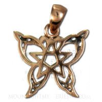 Pendentif Pentacle papillon cuivre Pendentif Pentacle papillon cuivre