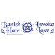 Autocollant pour pare-chocs - Bannir la haine, Invoke Love