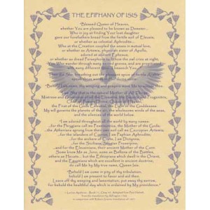 Affiche l'autel: Epiphany d'Isis Affiche l'autel: Epiphany d'Isis