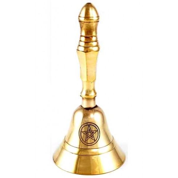Brass Pentagram Hand Bell