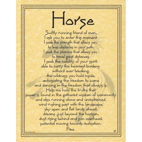 Altar Poster: Horse Spirit