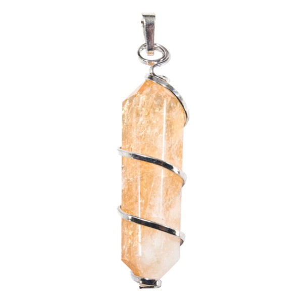 Citrine Crystal Twist Pendant Citrine Crystal Twist Pendant