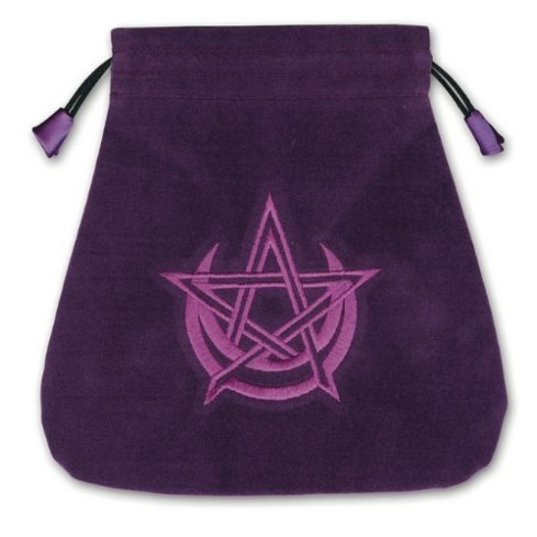 Sac de Tarot païen Moon velours Sac de Tarot païen Moon velours