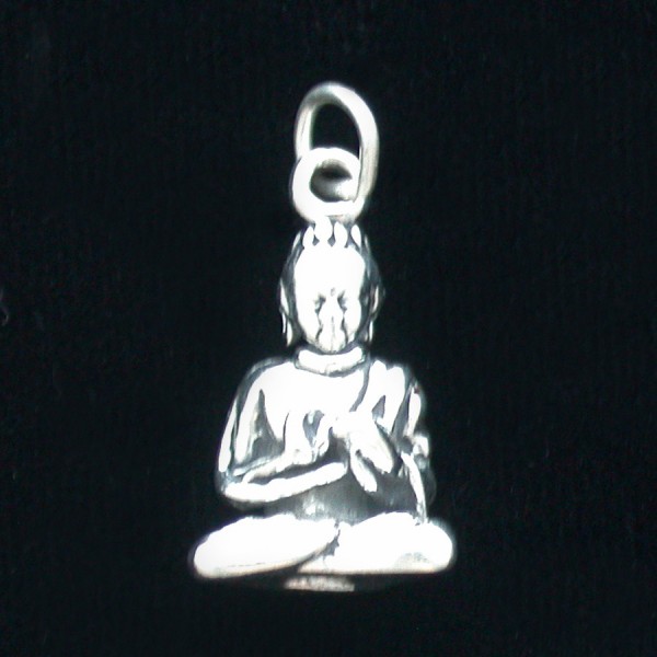 Buddha Pendant, Sterling Silver
