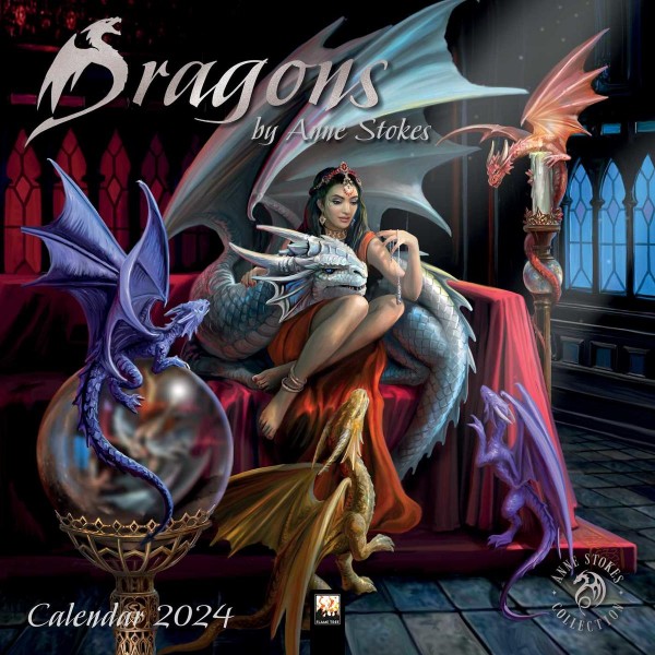 Wall Calendar 2024 Dragons by Anne Stokes