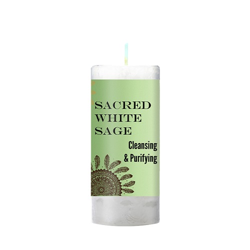 Candle: Sacred White Sage, Ltd Edition Size Candle: Sacred White Sage, Ltd Edition Size