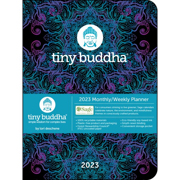 2023 Monthly/Weekly Planner Calendar Tiny Buddha