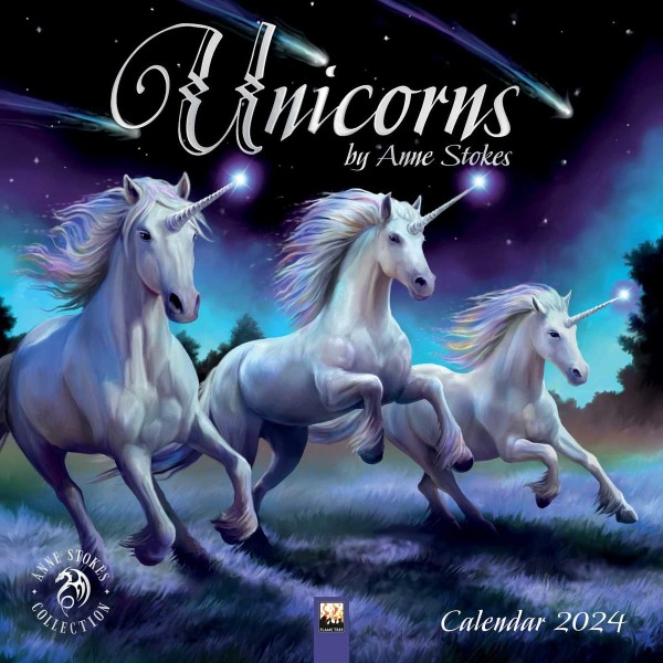 Wall Calendar 2024 Unicorns by Anne Stokes