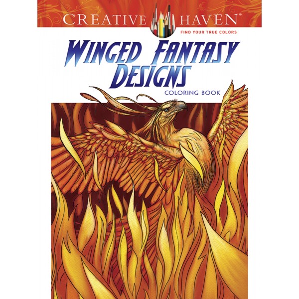 Creative Haven Winged Fantasy Designs Coloring Book
