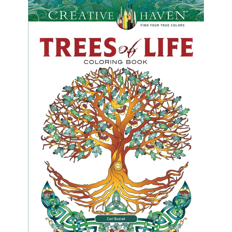 Livre de coloriage Arbres de vie