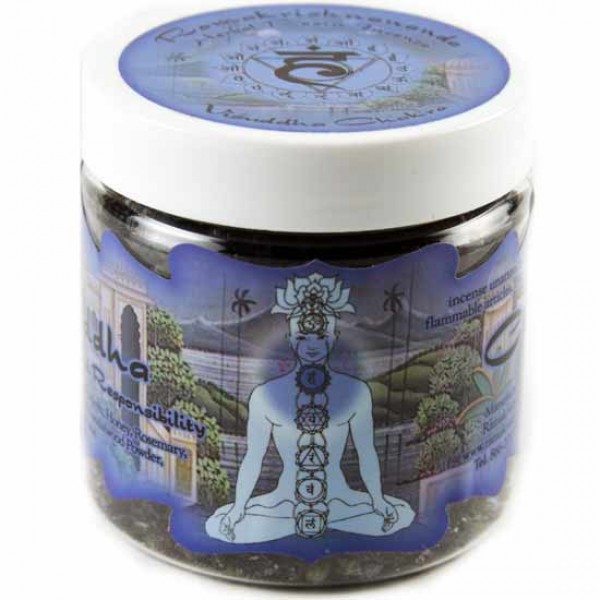 Resin Herbal Incense Jar Visuddha Chakra