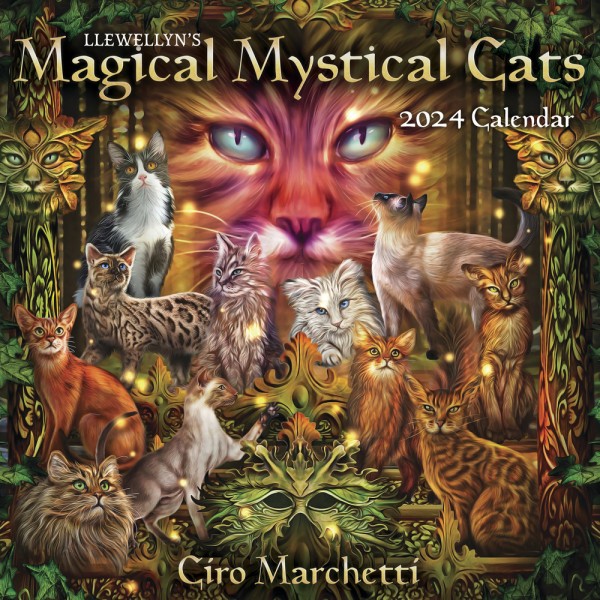 2024 Llewellyn's Magical Mystical Cats Calendar