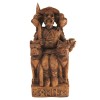 Odin assis Statue, bois-finition Odin assis Statue, bois-finition