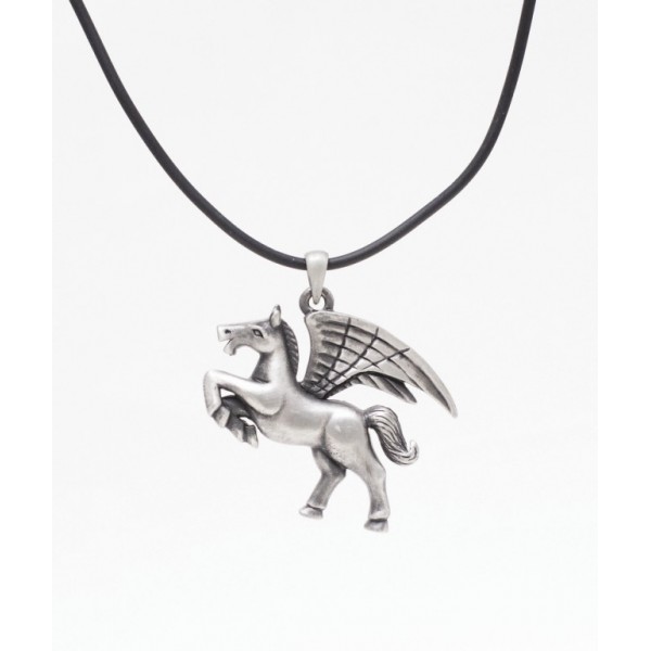 Rearing Pegasus Necklace