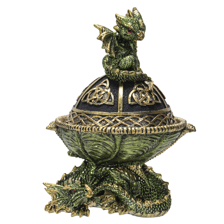 Boîte au trésor du dragon celtique Boîte au trésor du dragon celtique