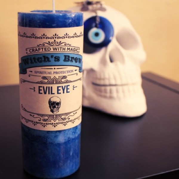 Evil Eye Pillar Candle